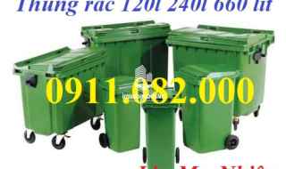Nơi bán thùng rác giá rẻ tại vĩnh long- thùng rác 120 240 660, thùng rác hình thú- lh 0911082000