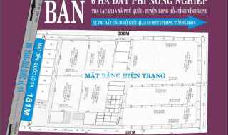 Bán 6 HA đất PHI NÔNG NGHIỆP 181m Mặt Tiền Quốc Lộ 1A