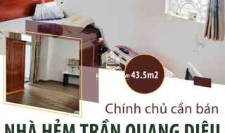 Bán nhà hẻm Trần Quang Diệu, Phường 14, Quận 3, TP. HCM