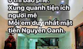 BÁN NHÀ GÓ VẤP 11.5 Tỷ -  82 m2 - NGANG LÝ TƯỞNG( #5m). NHÀ MẶT TIỀN NGUYỄN OANH, GẦN BÌNH THẠNH,