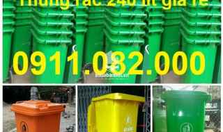  Giá rẻ thùng rác nhựa mẫu mới- thùng rác 120l 240 giá rẻ tại an giang - lh 0911082000