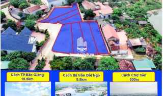 Lô đất 2 mặt tiền siêu đẹp tại Thị Trấn Phương Sơn Lục Nam Bắc giang, Giá siêu thấp
