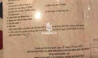 Bán nhà 1 lầu 387/2 đường Nguyễn Trãi, P. Nguyễn Cư Trinh, Q1