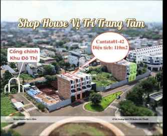 Bán shophouse trung tâm dự án Thành phố cà phê giá tốt, thanh toán chỉ 3.8 tỷ