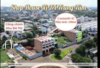 Bán shophouse trung tâm dự án Thành phố cà phê giá tốt, thanh toán chỉ 3.8 tỷ