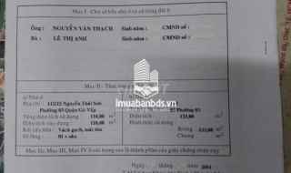 Bán nhà Nhà cấp 4 cũ, nở hậu, sổ hồng mặt tiền Nguyễn Tuân Gò Vấp