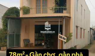 Bán nhà mặt phố.Nha 78m2.Gan chợ.Gan bên phà . Đường lớn thuận lợi kinh doanh.Gia 3 tỷ 500 tr