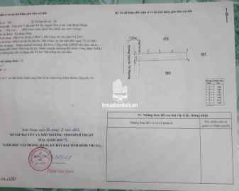 Bán đất mặt tiền huyện Đức Linh Nguyễn Tri Phương có 100m2 ODT