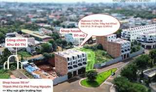 Shophouse Trung Nguyên giá tốt. chỉ 12.x tỷ view tiện ích đẳng cấp 