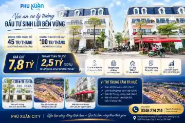 7,8 TỶ SỞ HỮU SHOPHOUSE MẶT PHỐ – 4 TẦNG, 132M² ĐẤT, 4 MẶT TIỀN ĐƯỜNG
