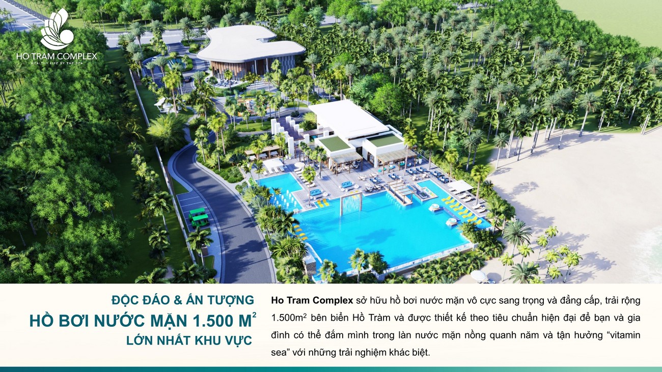 hồ bơi căn hộ hồ tràm complex