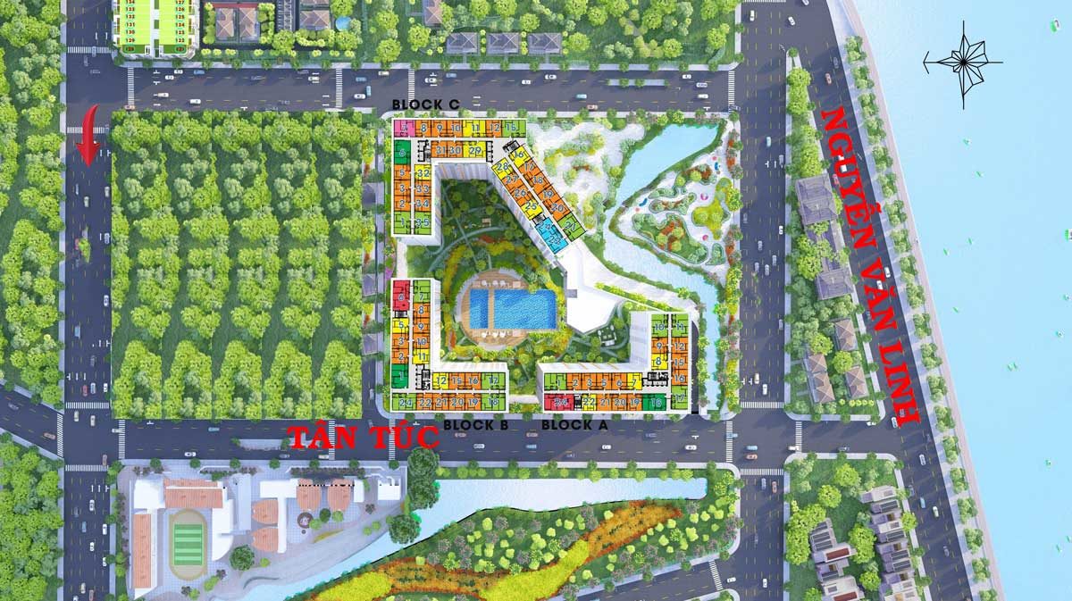 mặt bằng căn hộ west gate park bình chánh