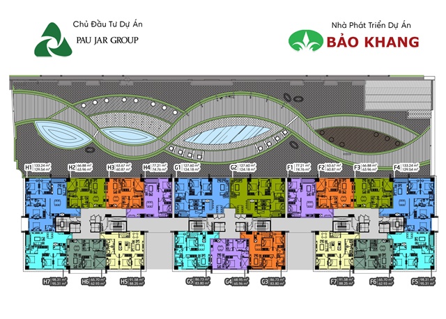 mặt bằng tầng căn hộ cosmo city 2 quận 7