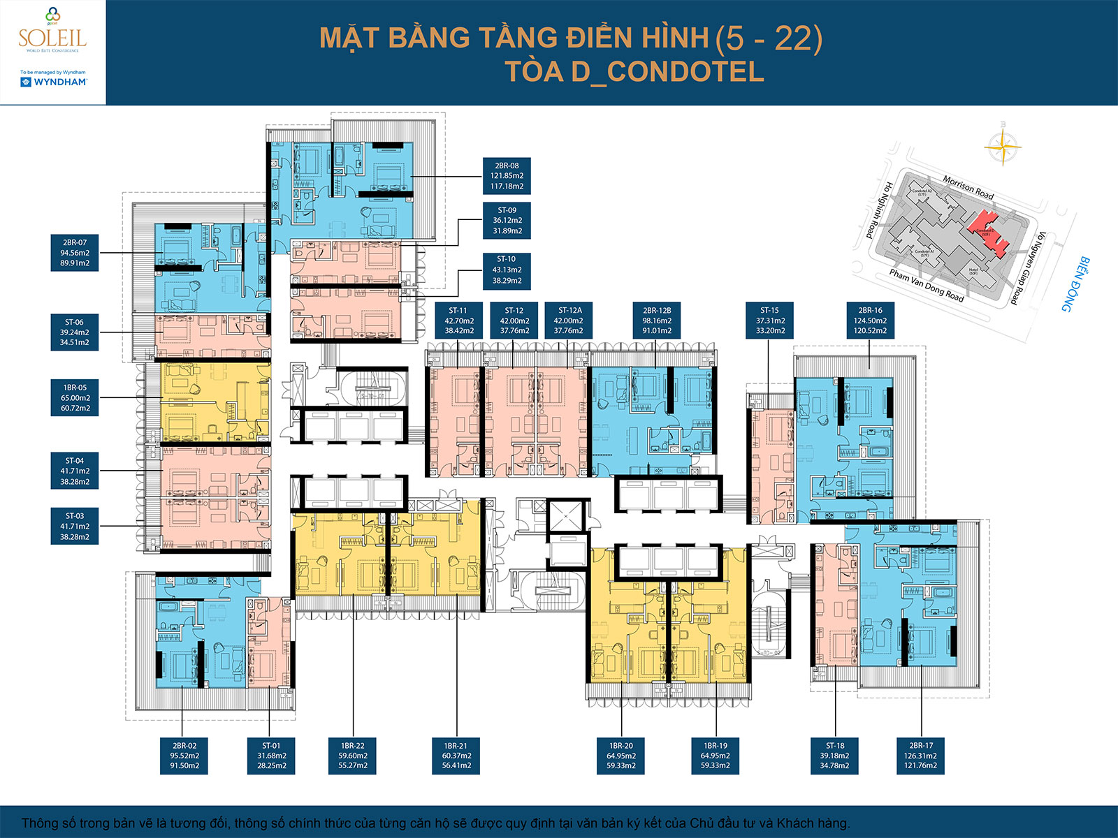 mặt bằng tầng wyndham soleil đà nẵng