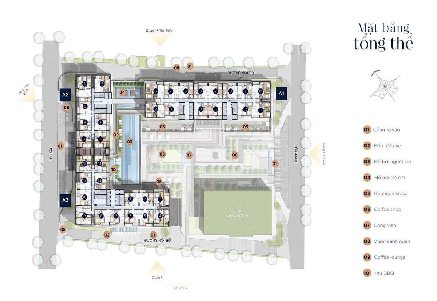 mặt bằng tổng thể căn hộ soho residence quận 1