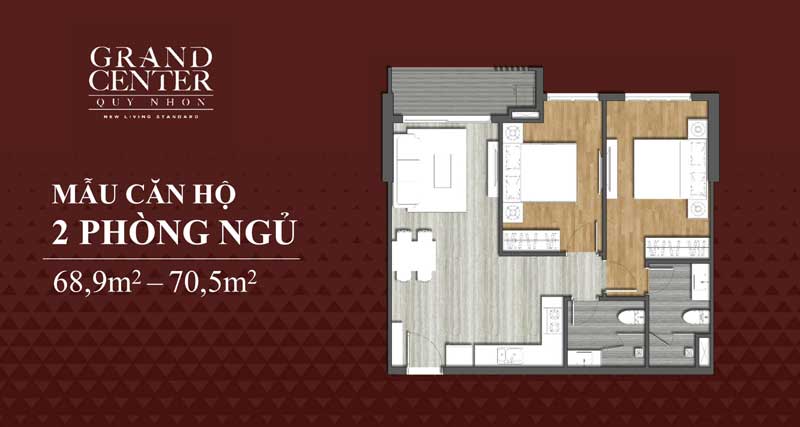 thiết kế căn hộ Grand Center Quy Nhơn