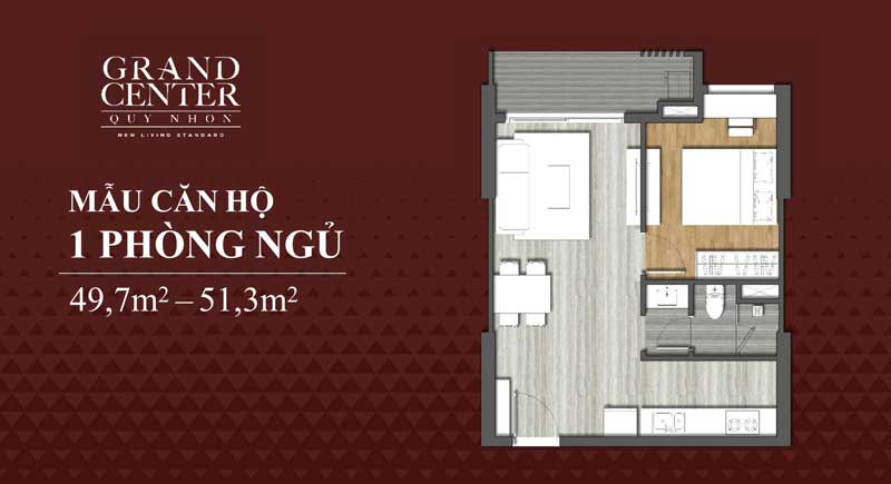 mẫu căn hộ Grand Center Quy Nhơn