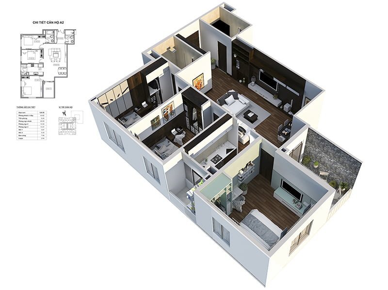 thiết kế căn hộ chung cư bid residence văn khê 1