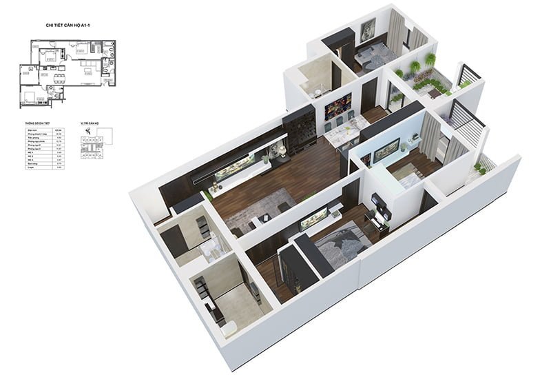 thiết kế căn hộ chung cư bid residence văn khê
