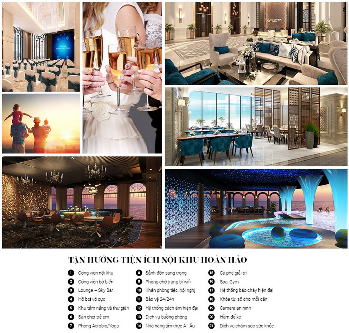 tiện ích condotel oyster gành hào