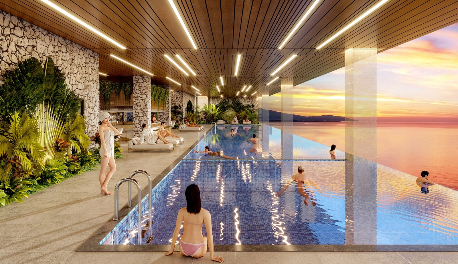 hồ bơi căn hộ the sang residence đà nẵng