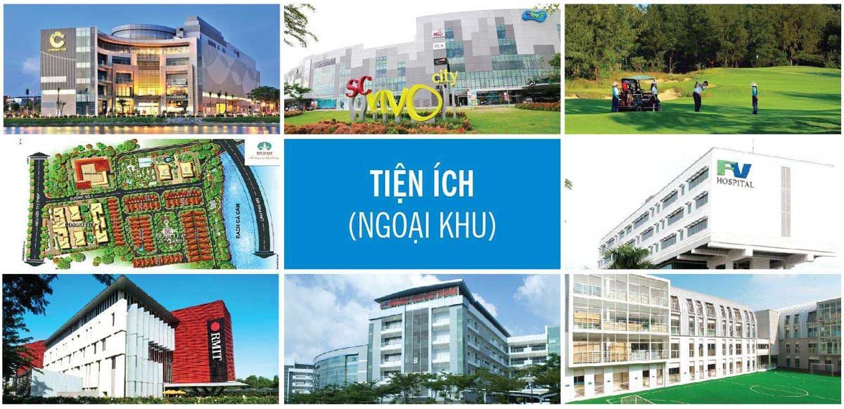 tiện ích ngoại khu căn hộ cosmo city 2 quận 7