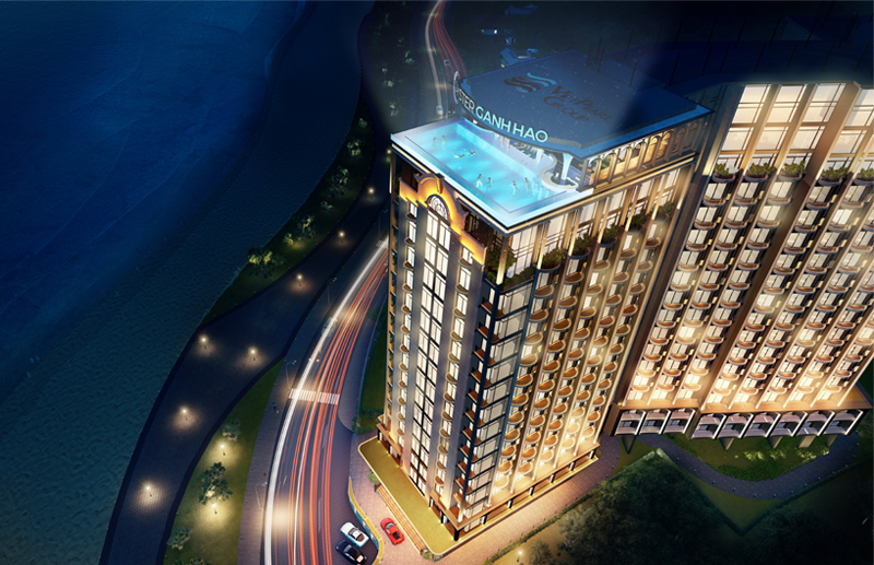 tổng thể condotel oyster gành hào