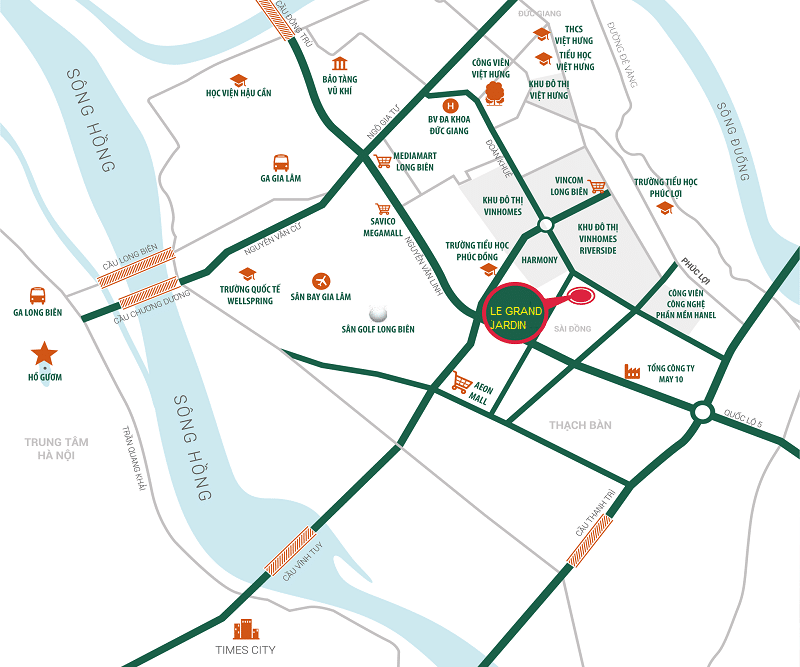 vị trí chung cư le grand jardin sài thành