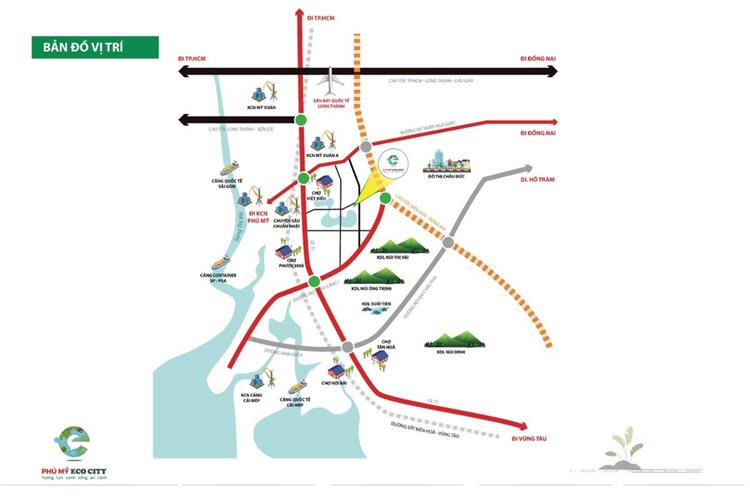 vị trí phú mỹ eco city bà rịa vũng tàu