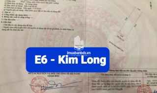 Bán đất E6 Kim Long - Hòa Minh - Liên Chiểu - Đà Nẵng.