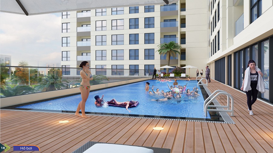 hồ bơi chung cư phú tài residence quy nhơn