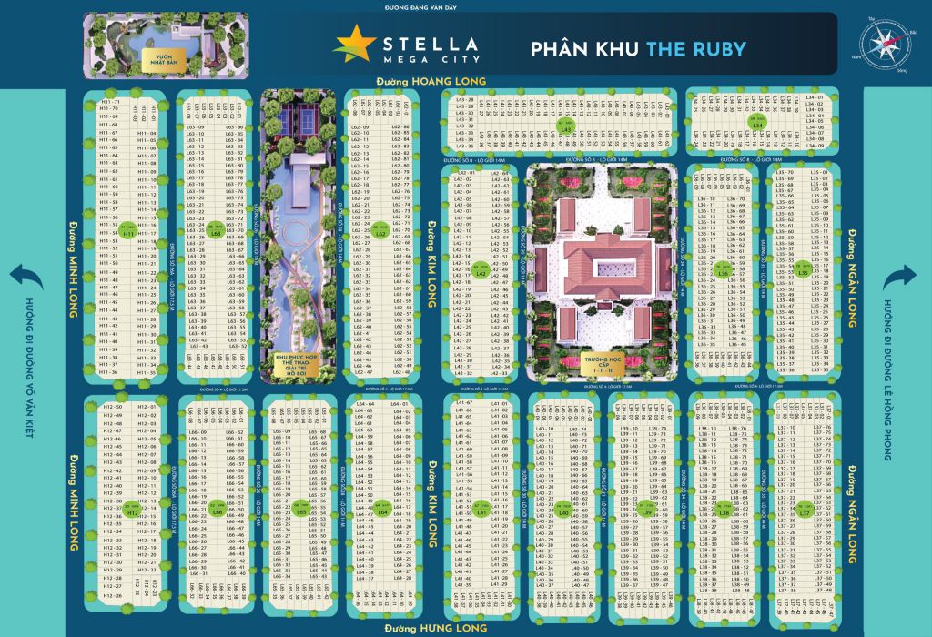 mặt bằng khu đô thị stella mega city cần thơ