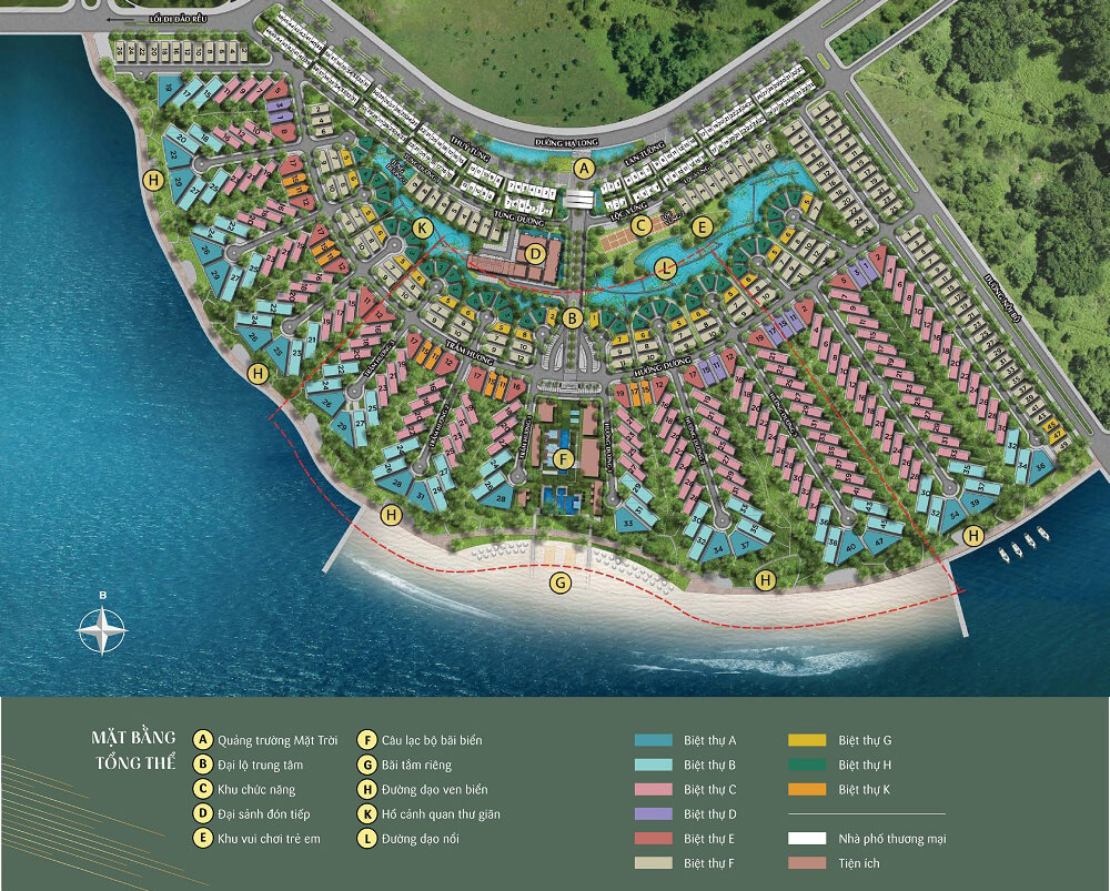 mặt bằng tổng thể sun grand city feria hạ long