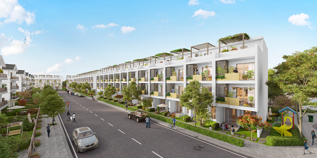 phối cảnh khu đô thị lạc vệ new center tiên du