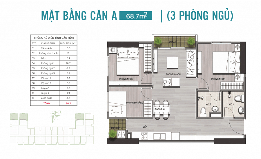 mẫu căn hộ ecolife riverside quy nhơn