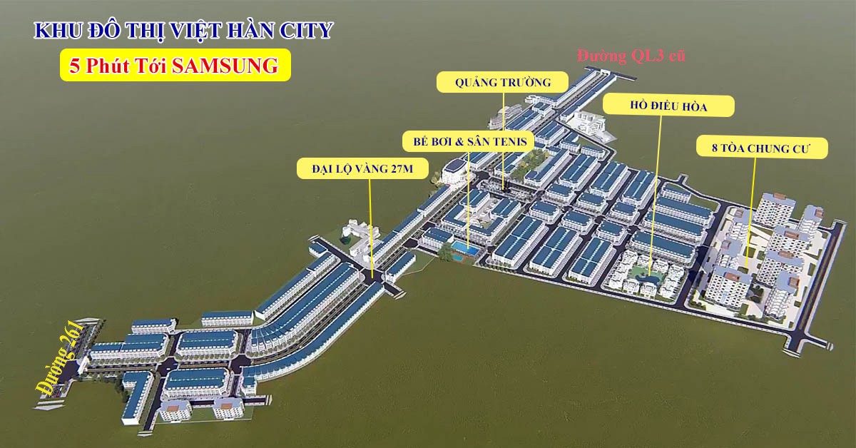 tổng quan khu đô thị việt hàn city phổ yên