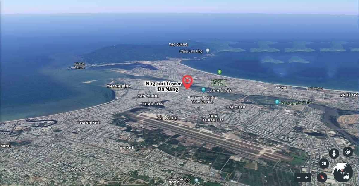 vị trí căn hộ nagomi waterfront tower đà nẵng