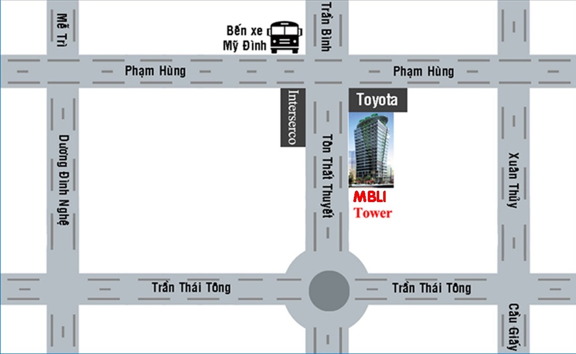 vị trí căn hộ officetel MBLI Tower