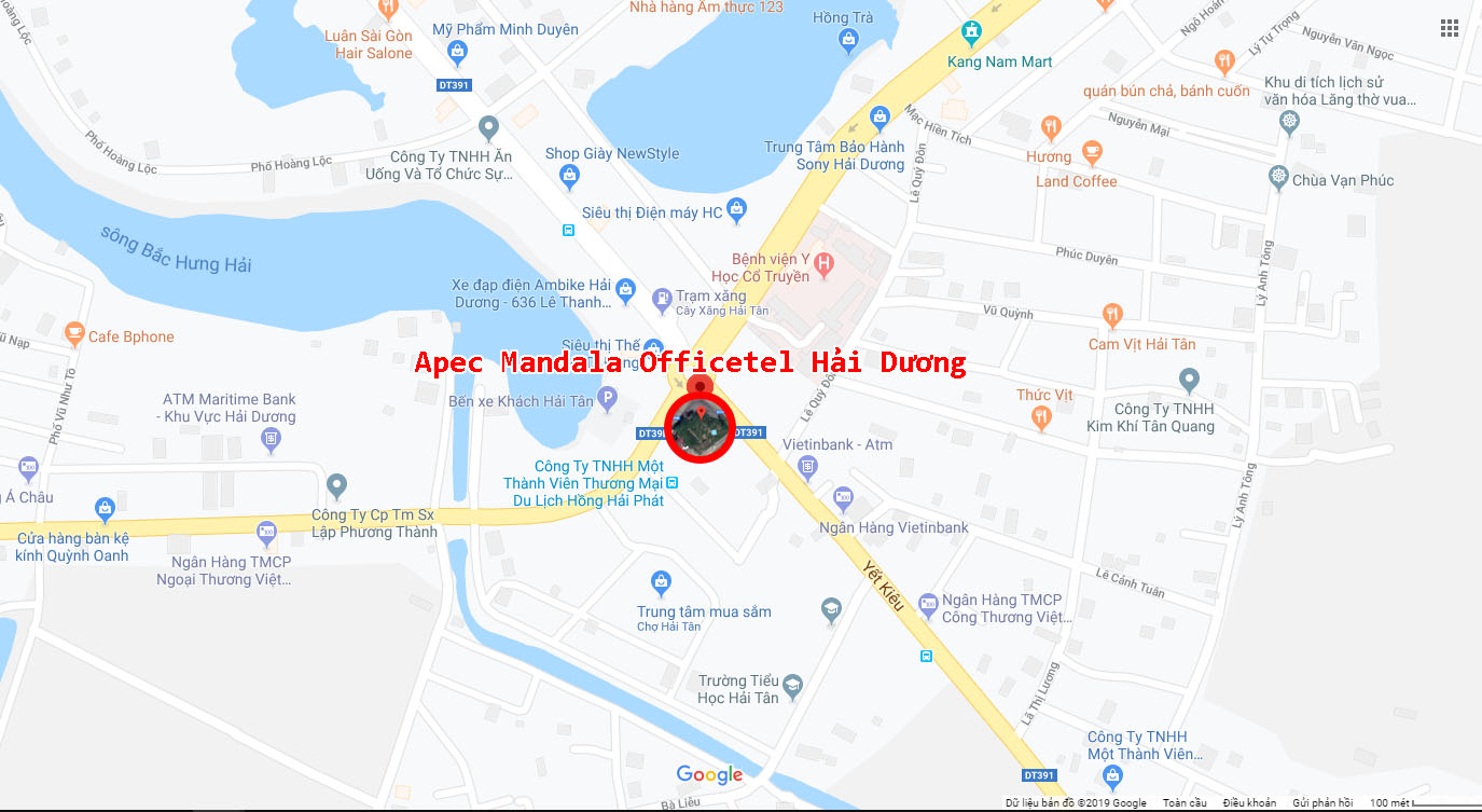 vị trí chung cư apec mandala wyndham hải dương